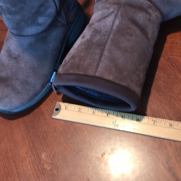 Merrell brown leather faux fur winter boots shoes size 7 - Picture 13 of 16